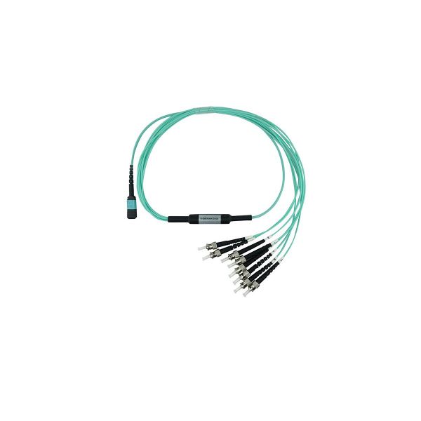 BlueOptics LWL MTP/4xST Breakout Kabel OM3 5 Meter