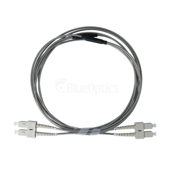 BlueOptics stahlarmiertes Duplex LWL Patchkabel SC-SC Multimode OM4 3 Meter