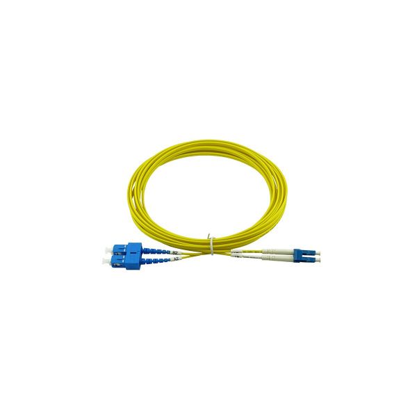 BlueOptics Duplex LWL Patchkabel LC-UPC/SC-UPC Singlemode 2 Meter