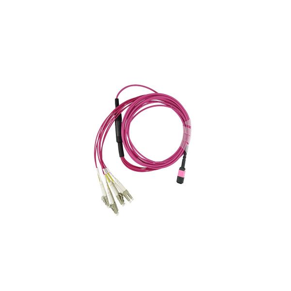 HPE PremierFlex K2Q46A kompatibles MPO-4xLC Multimode OM4 Patchkabel 5 Meter