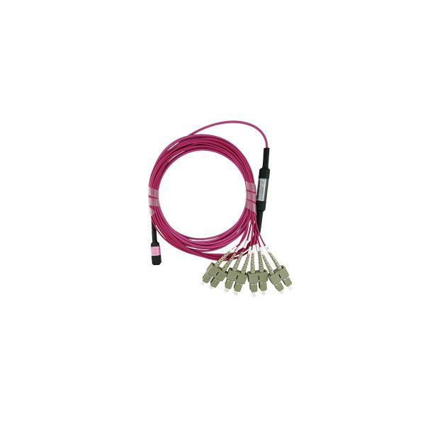 BlueOptics LWL MPO/4xSC Breakout Kabel OM4