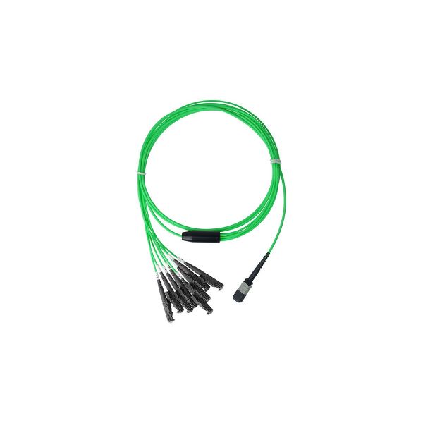 BlueOptics LWL MPO/4xE2000 Breakout Kabel OM5 7.5 Meter